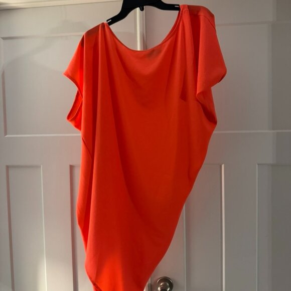 VICI Bright Orange Asymmetrical Dress – Size Small - Picture 1 of 3